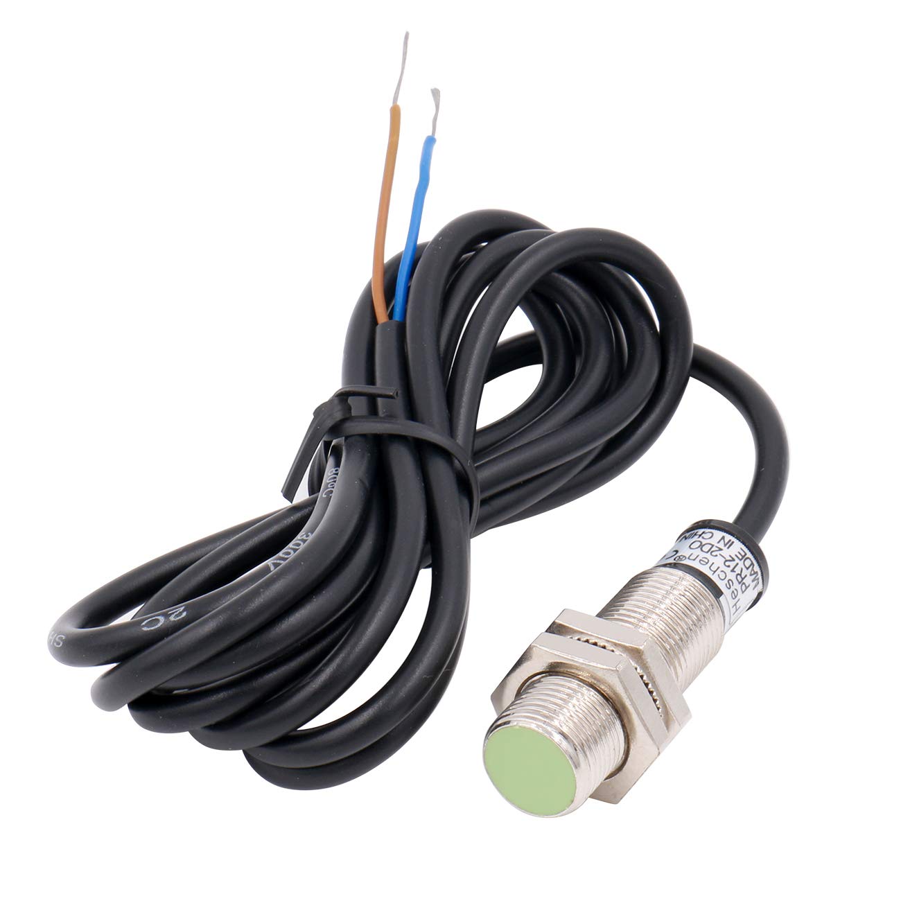 Heschen Inductive Proximity Sensor PR12-2DO Cylindrical Type DC 12-24V 2-Wire NO(Normally Open) CE