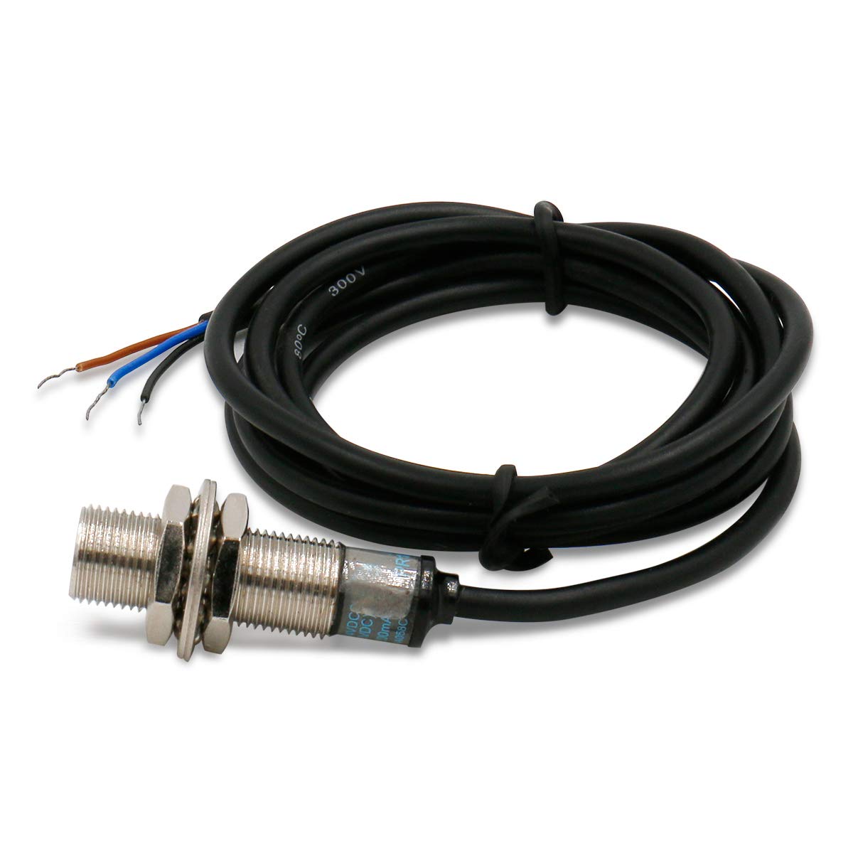 Heschen Inductive Proximity Sensor PR12-2DP Cylindrical Type DC 12-24V 3 Wire PNP NO(Normally Open) CE