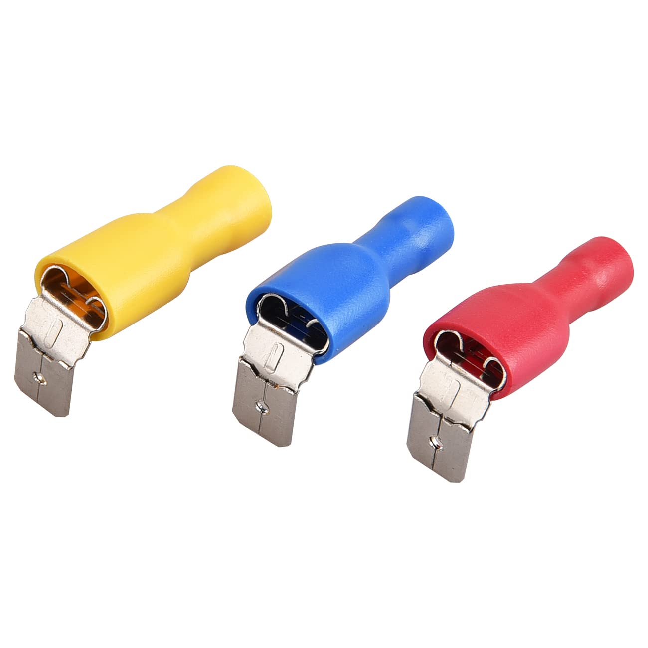 Heschen Piggyback Spade Crimping Clamp Connector 0.5 - 6.0 mm2 22-10 AWG, Pack of 100