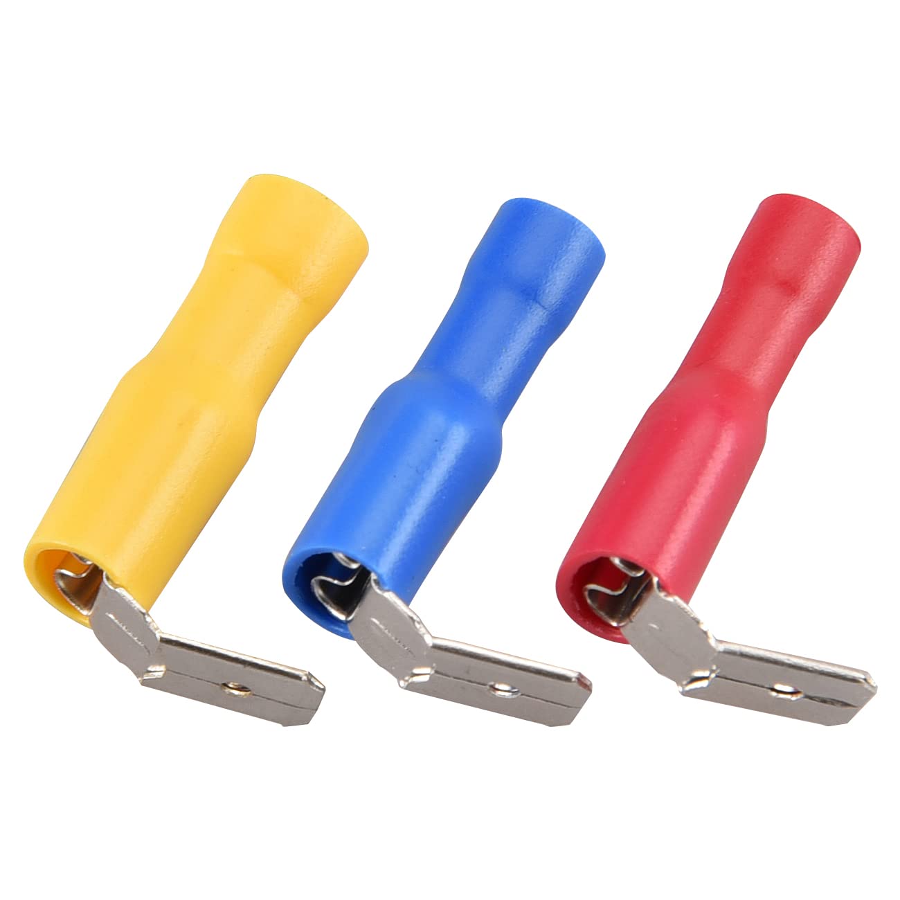 Heschen Piggyback Spade Crimping Clamp Connector 0.5 - 6.0 mm2 22-10 AWG, Pack of 100