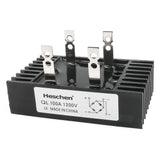 Heschen single phase bridge rectifier QL-100A diode module 100A 4 terminals
