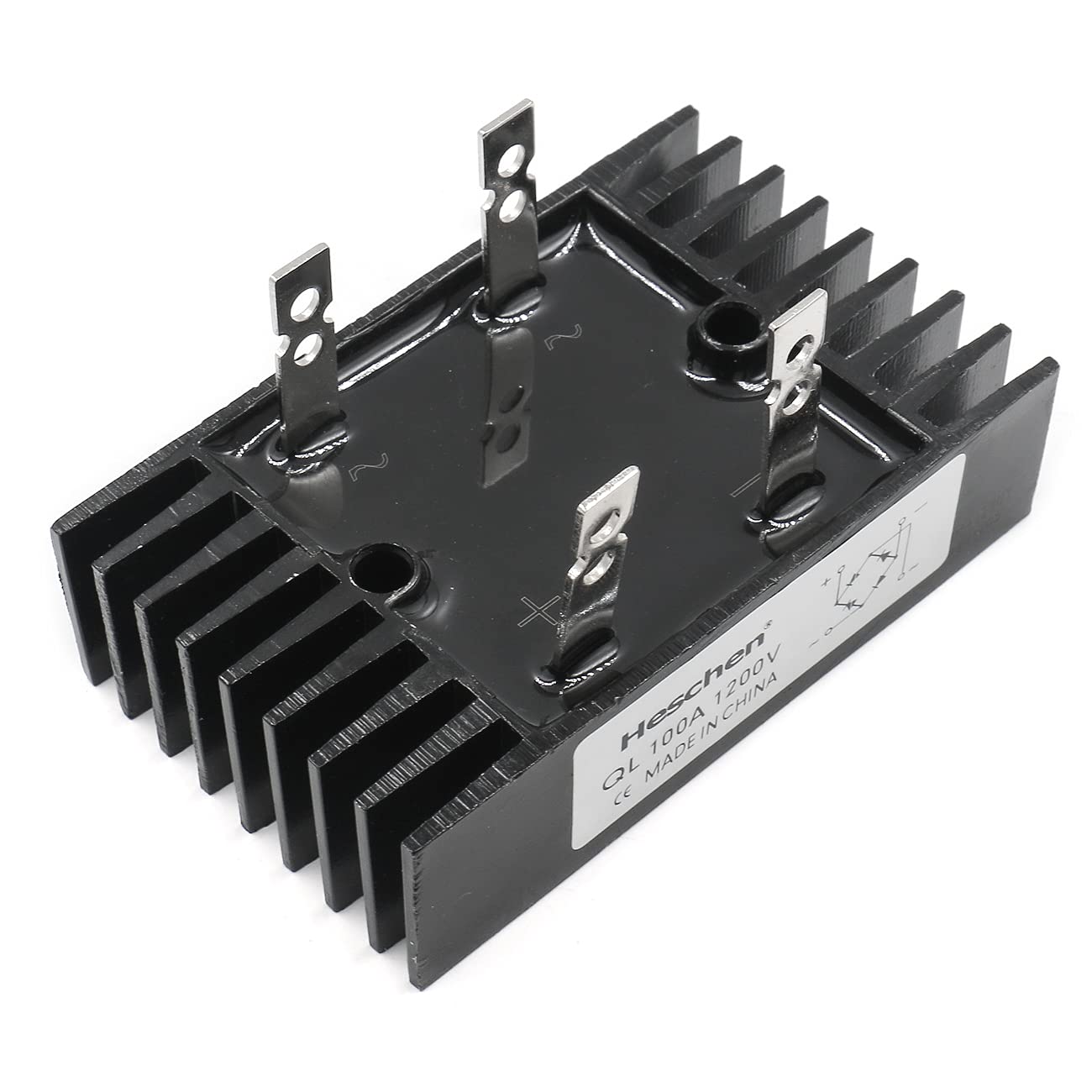 Heschen single phase bridge rectifier QL-100A diode module 100A 4 terminals