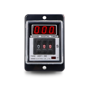 HesChen Digital Timer Time Relay ASY-3D DC 12V/24V/36V AC 24V/36V/110V/220V380V 0.01-9.99 Second 8 Pins