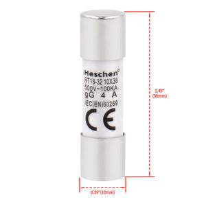 Eslabón fusible de tipo cilíndrico 10 * 38 4A