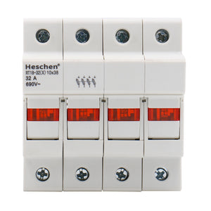 Zylindrischer Sicherungshalter 4-polig