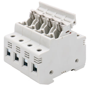 Portafusibles cilíndrico 4 polos