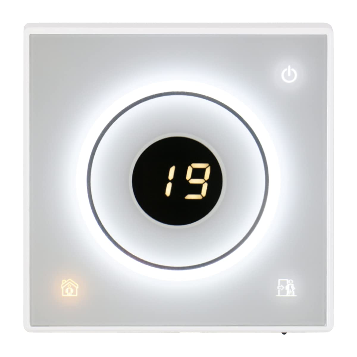 Heschen Programmable Thermostat LCD Digital S502 AC110/220V, 3Amp/16Amp, 7 Day Work for Radiant Floor Heating Temperature Controller White