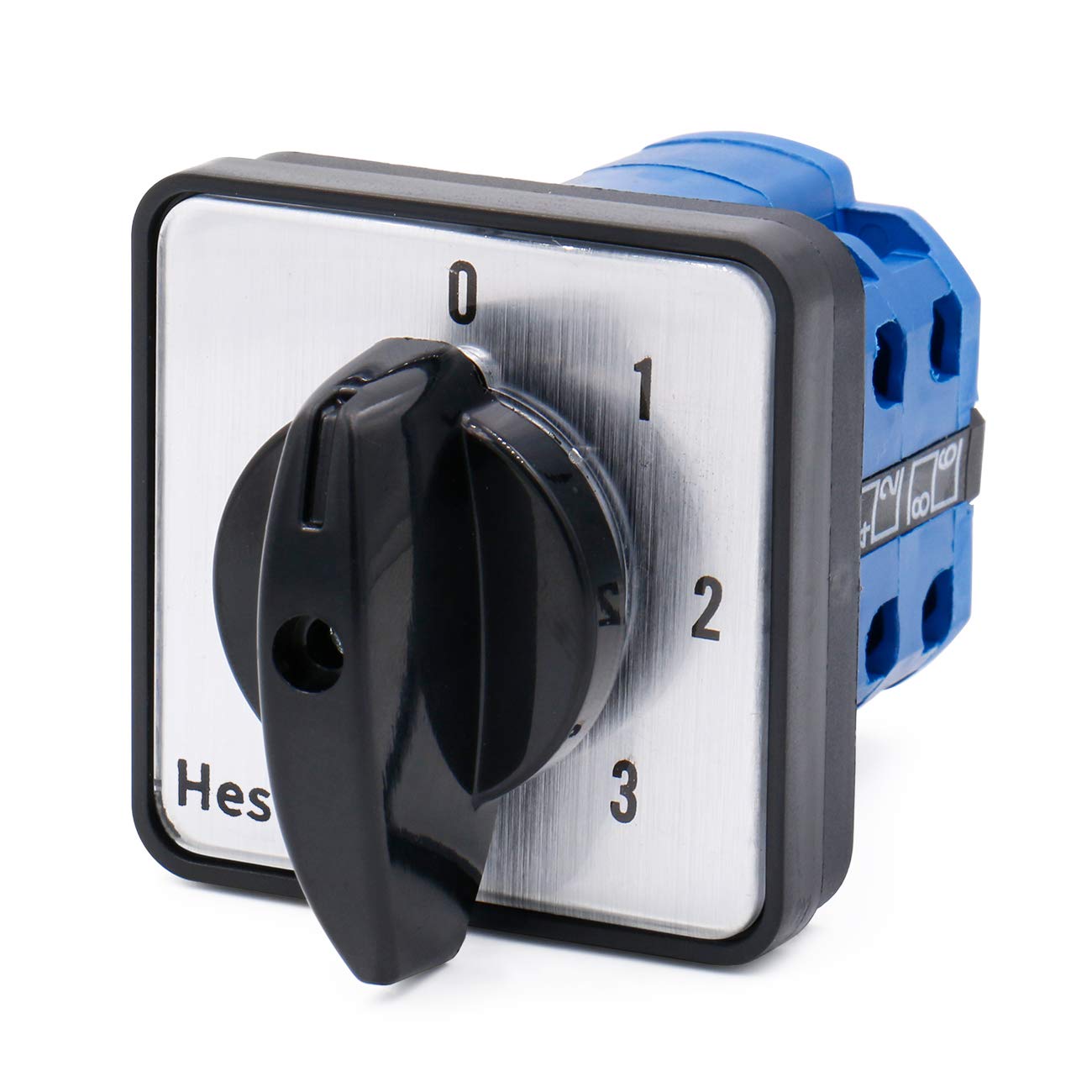 Heschen Universal Rotary Cam Selector Changeover Switch SZW26-20/0-4.2 660V 20A 5 Position 2 Phase 8 Terminals CE