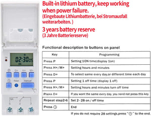 interruptor temporizador 220V