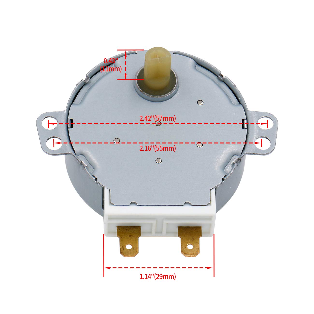 Heschen 2pcs Synchronous Motor TYJ50-8A7 220-240V AC 4R/Min CW/CCW 50Hz for microwave oven Turn Table VDE listed