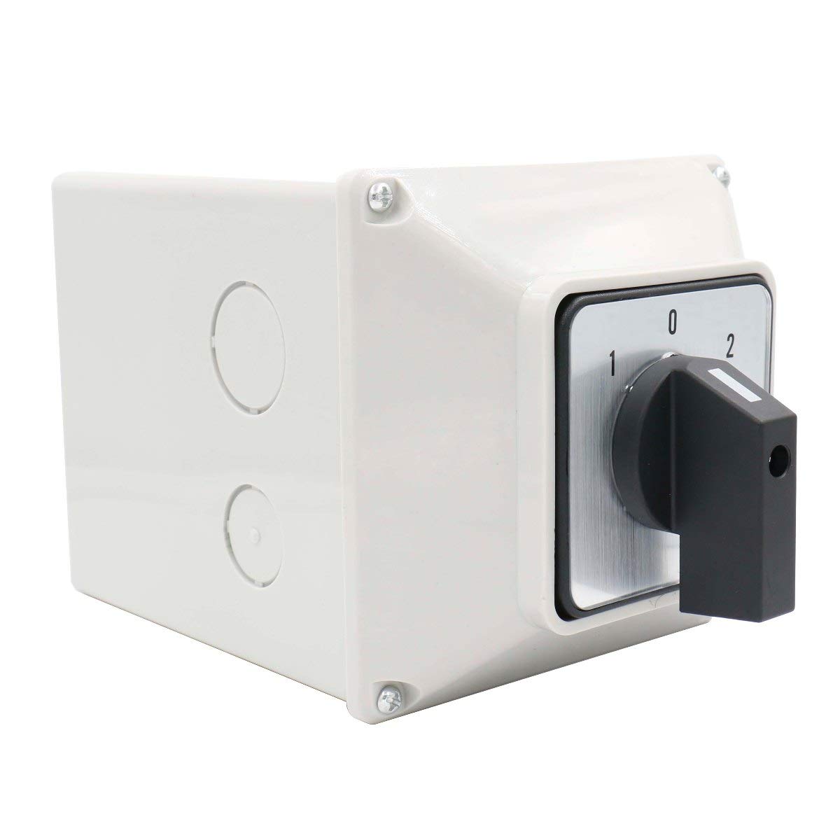 Heschen Universal Rotary Changeover Cam Switch SZW26-63/D303.3D 660V 63A 3 Switch Positions (1-0-2) 3 rotors (with 12 terminals) Box Version