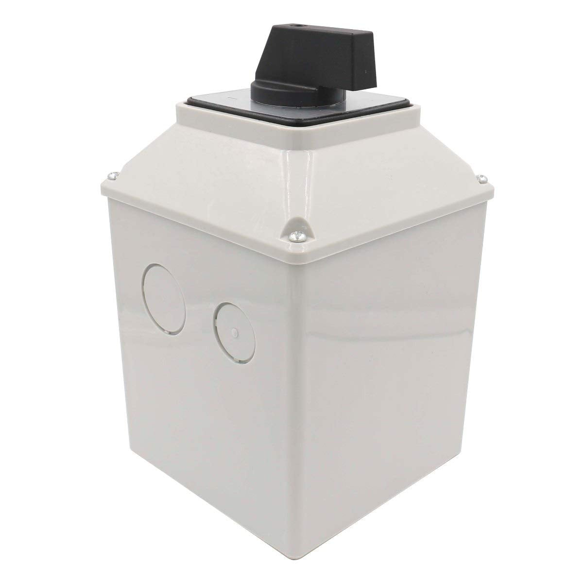 Heschen Universal Rotary Changeover Cam Switch SZW26-63/D303.3D 660V 63A 3 Switch Positions (1-0-2) 3 rotors (with 12 terminals) Box Version