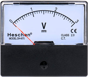 Rectangle Panel Mounted Current Meter Ammeter 