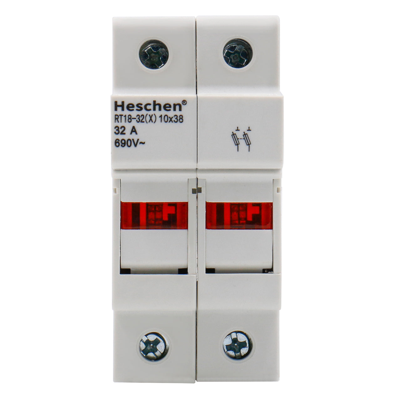 Zylindrischer Sicherungshalter 2-polig